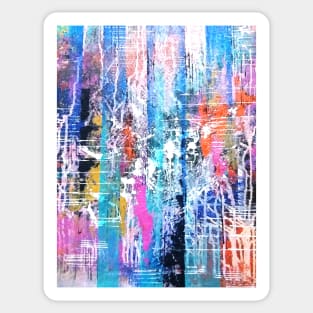 Vibrant Colorful Abstract artwork Sticker